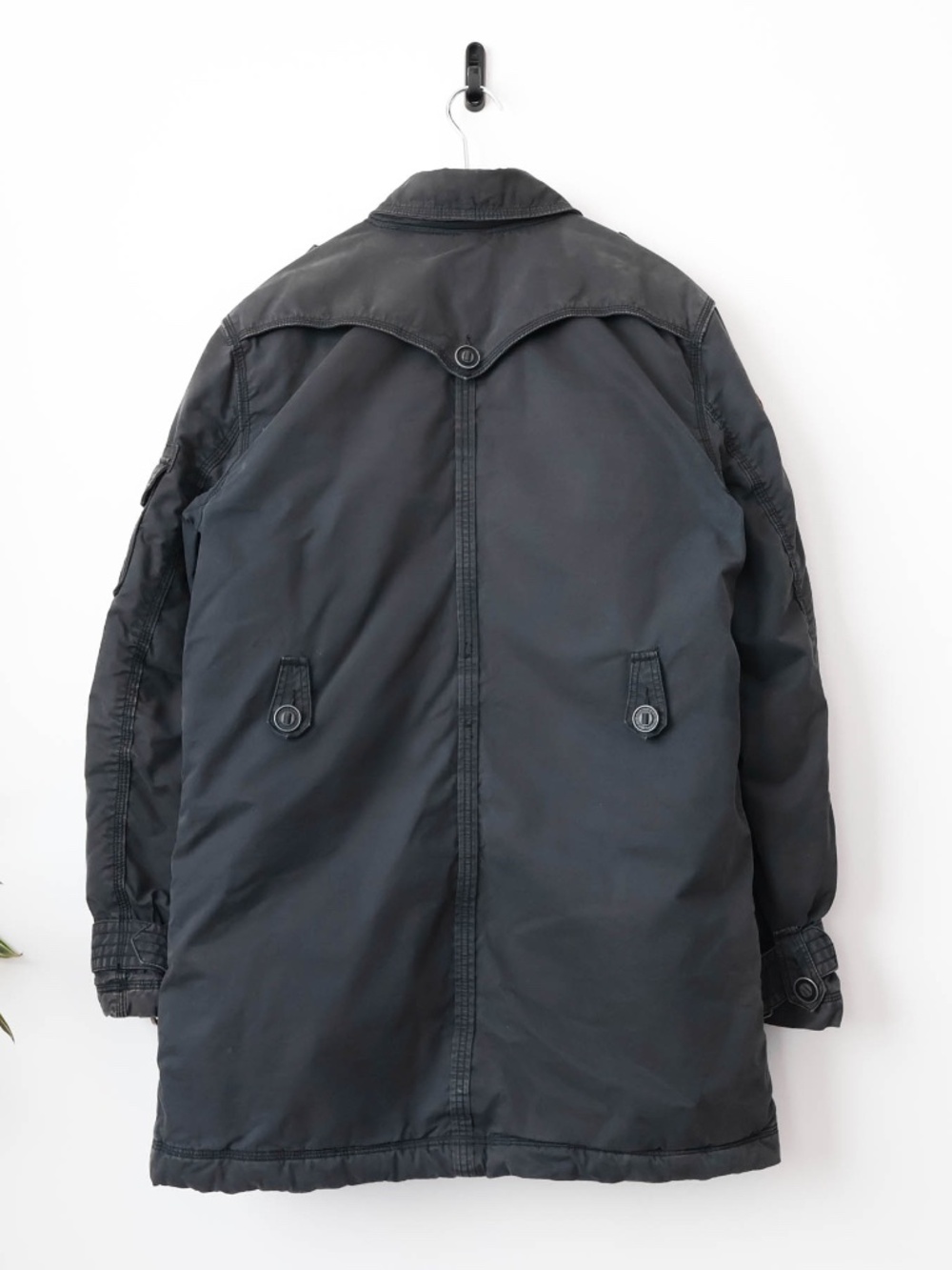 Rare Vintage Y2K Levi's Heavyweight Parka Naturally Sun Fading And Distressing - Picture 11 of 11